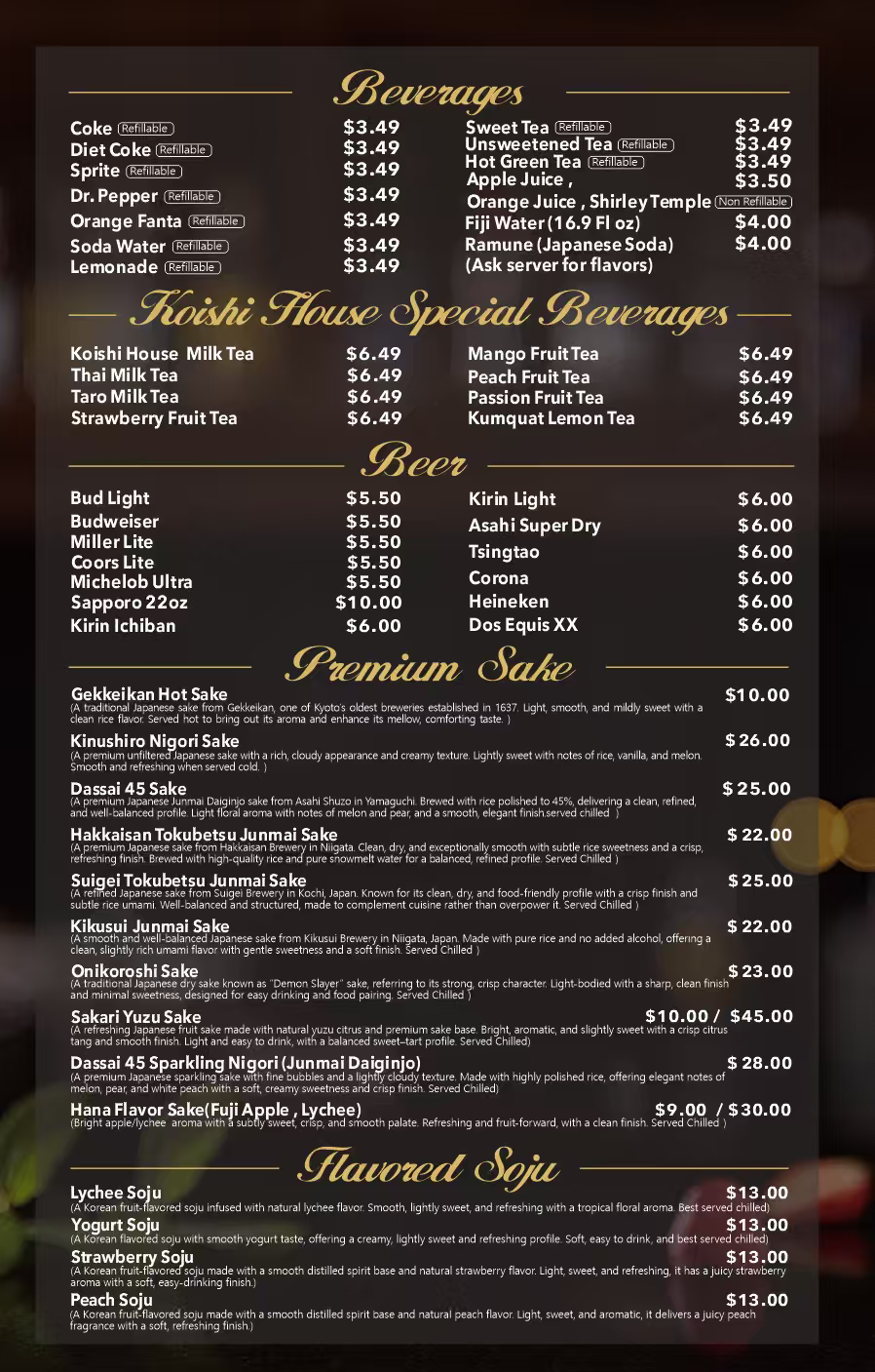 Beverages